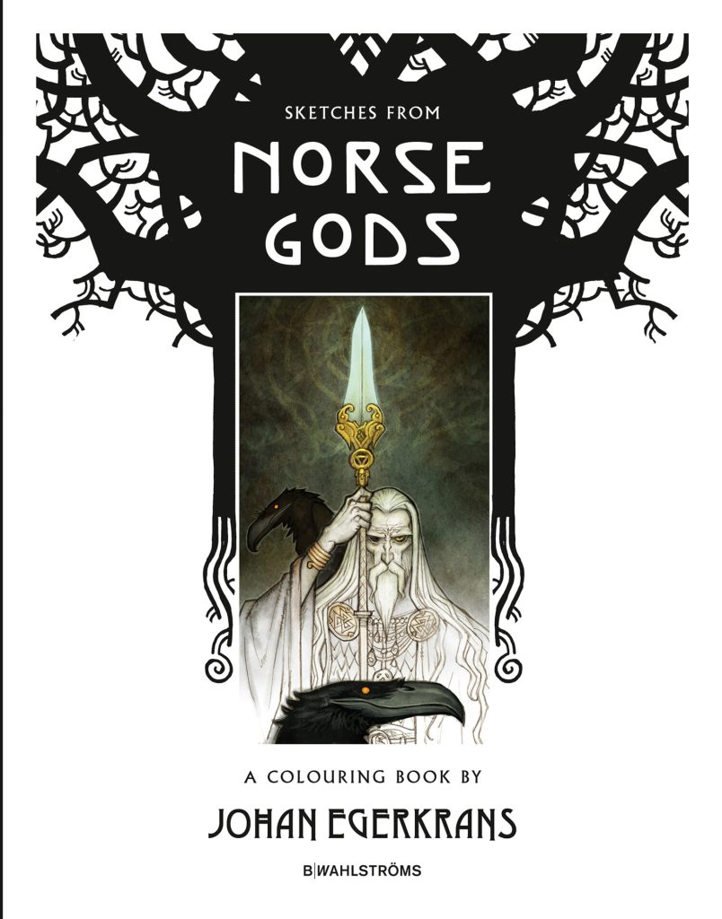 Omslagsbild: Sketches from Norse Gods - A Colouring Book